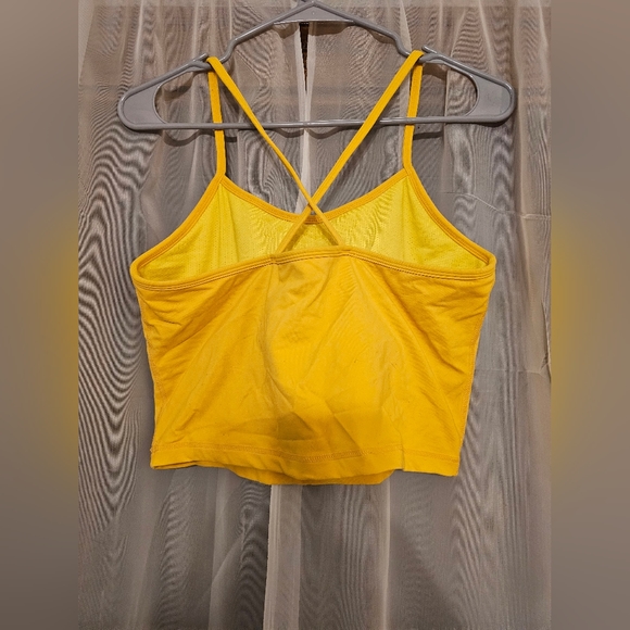 Senita Athletics Yellow Ava Crop Bra Tank Size XL - Picture 3 of 3